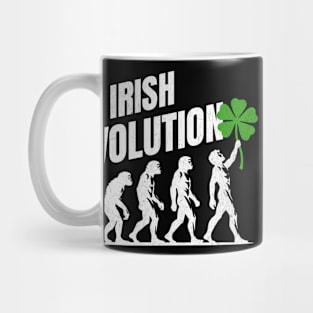 Irish Evolution Shamrock Funny Mug